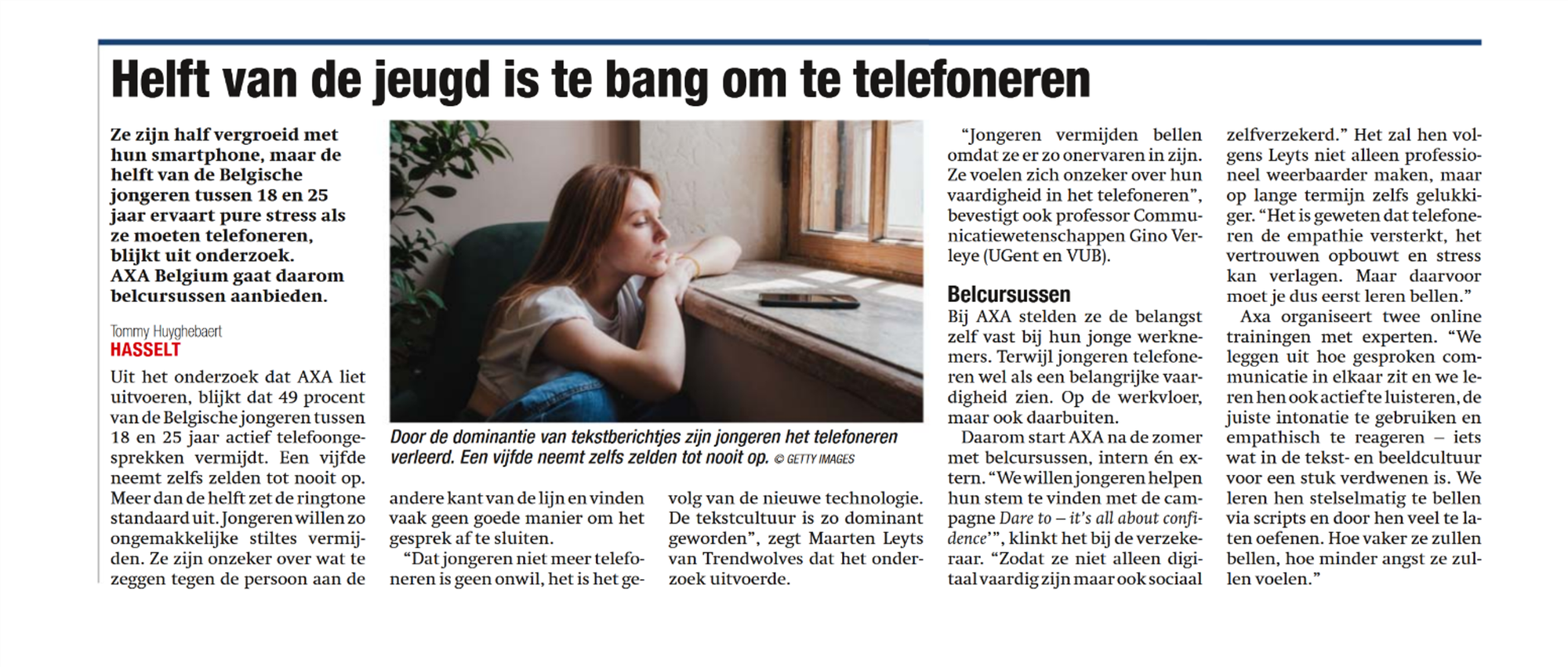 Van belangst tot belkracht